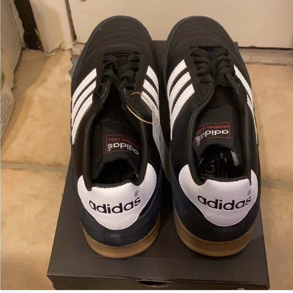 Adidas Men's Black and White Shoes - Picture 2 of 3